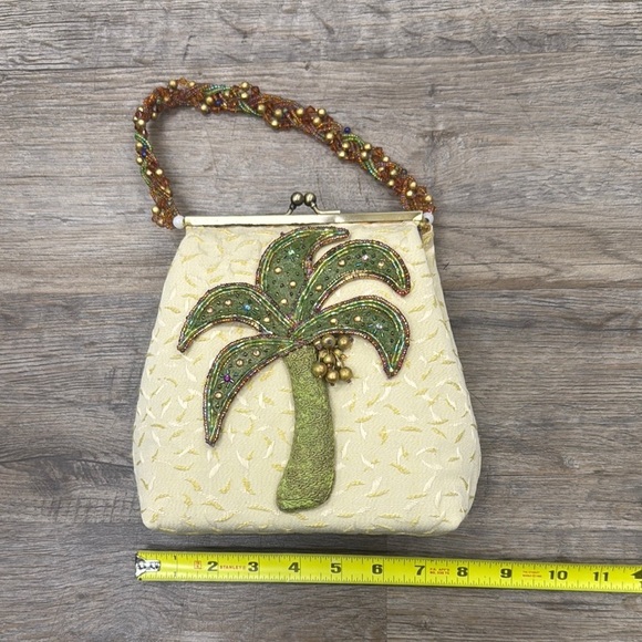 Mary Frances Handbags - Mary Frances Tropical Palm Tree Beaded Handbag